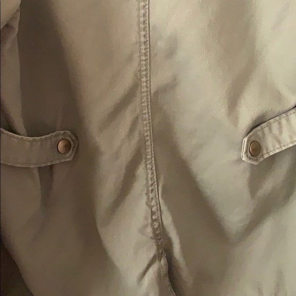 Mossimo Light Army Green Coat with Gold Studs - Picture 3 of 8